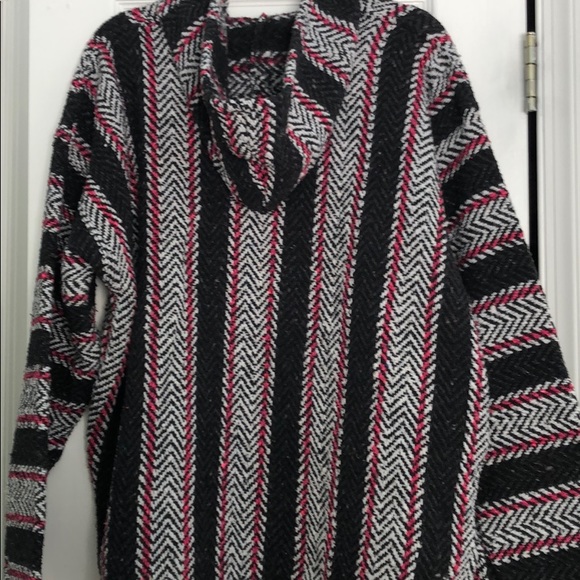 PRICE DROP 💗 Baja Joe thick cloth striped hoodie - Picture 6 of 8